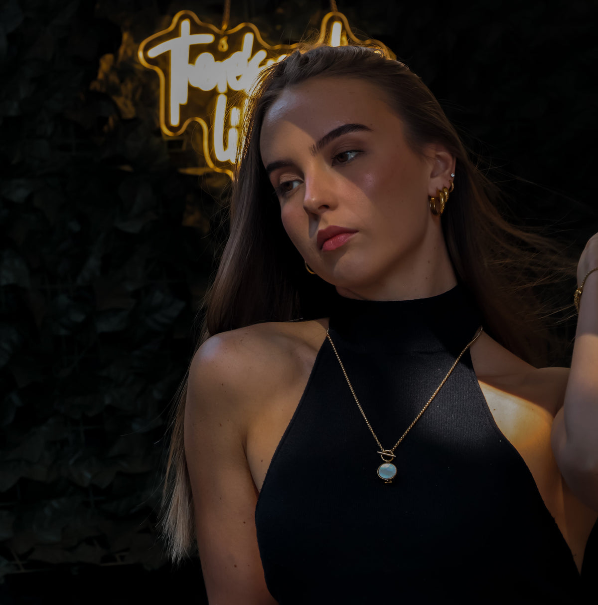 YK Noir Gold Necklace